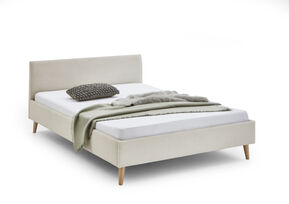 Gestoffeerd bed Wicki beige 140x200 cm