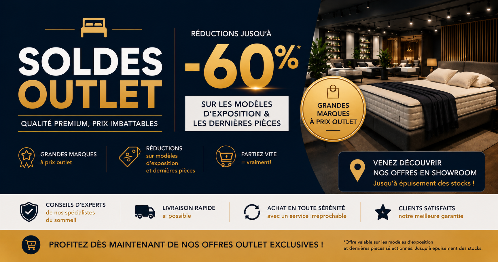 Soldes outlet chez Slaapwel